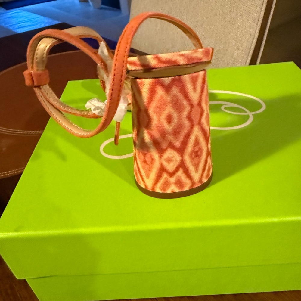 Sam Edelman Orange Patterned Heels - Picture 4 of 4